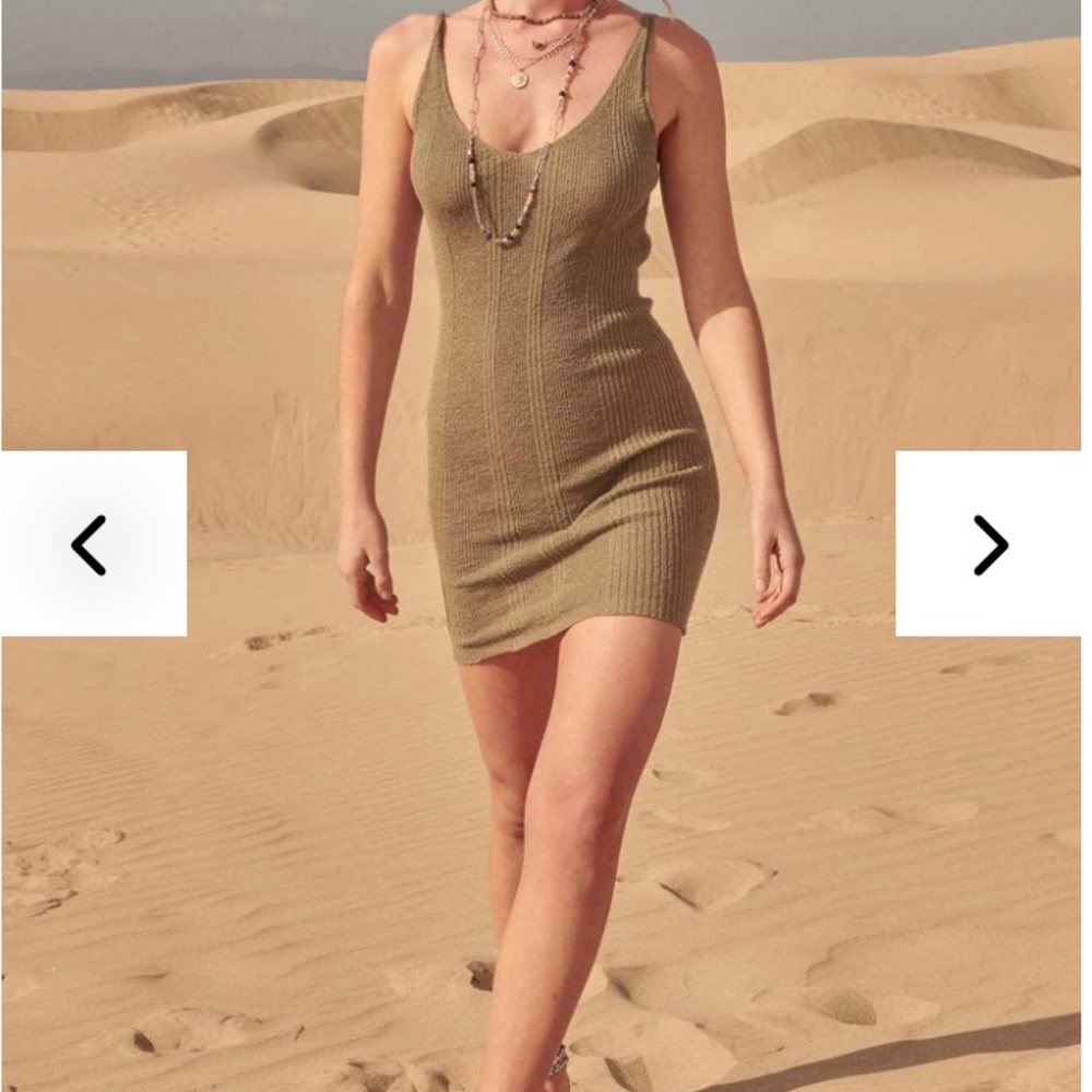 Ribbed Tank Sweater Dress